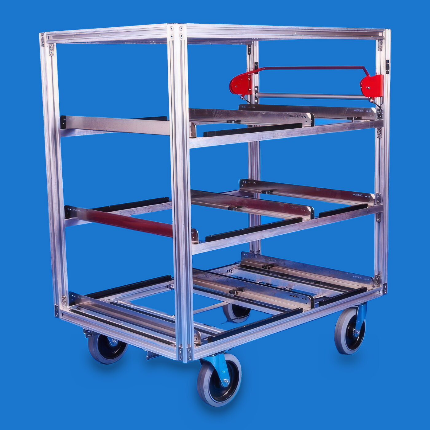 Rollwagen für 9 Kisten