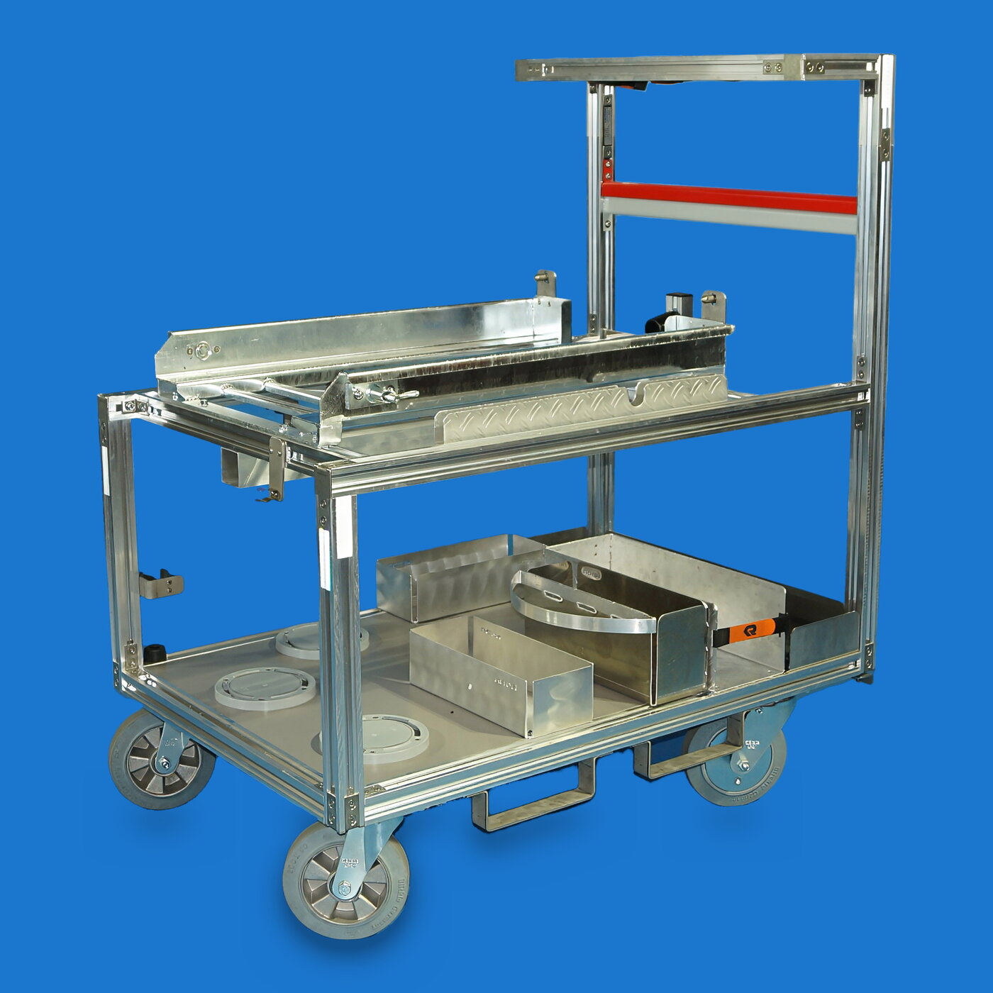Rollwagen Tragkraftspritze / Saugstelle 1200 (Saugschläuche stehend)