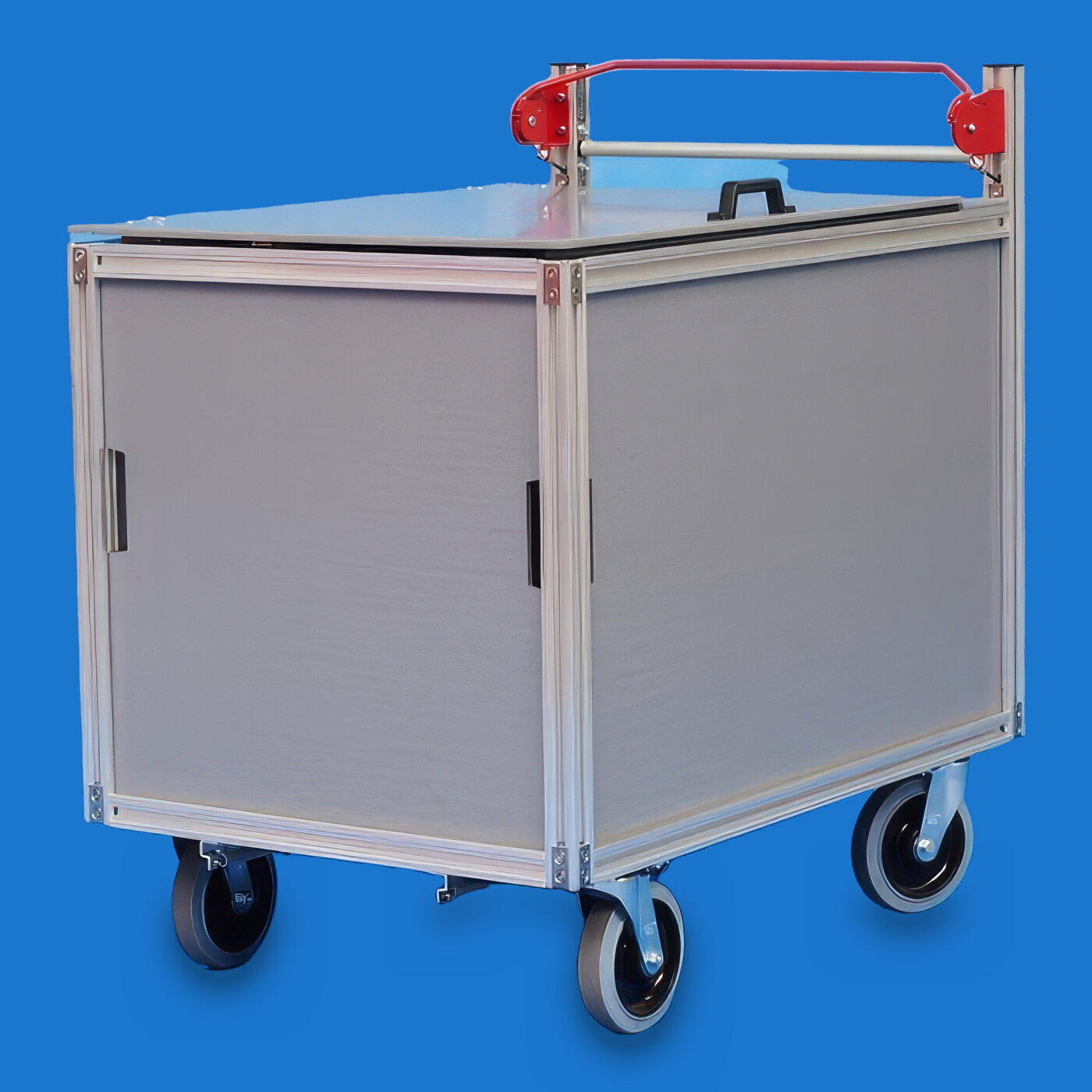 Rollwagen Universal geschlossen, Klappe oben